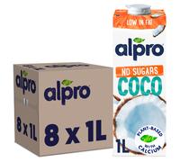 8 x 1L Alpro No Sugars Coconut Drink Gluten Free Plant-Based With Calcium
