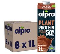 8 x 1L Alpro Plant Soya Protein Drink Chocolate Flavour Gluten Free