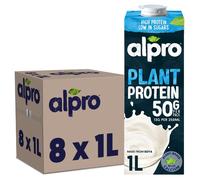 8 x 1L Alpro Plant Soya Protein Drink Gluten Free With Calcium