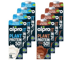 8 x 1L Alpro Protein Mixed Bundle Pack
