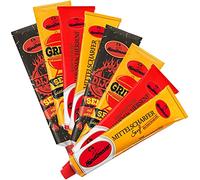 8 x 200 g German Mustard Variety - Hot Dijon - Grill - Bavarian Sweet home-made Mustard - German Medium Hot Mustard, Haendlmaier / Germany