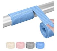 8 X 200cm Outdoor Pipe Insulation Wrap, Soft Foam Pipe Cover Tape with Strong Adhesive Backing, Excellent Flexibility, for Indoor and Outdoor Use, Self Adhesive Foam Pipe Insulation(Blue,2pcs)