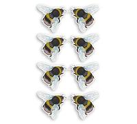 8 x 2cm Bumble Bee Vinyl Stickers - Insect Bees Cute Sticker #34609_2cm