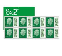 8 x 2nd Class Standard Postage Stamps, Self Adhesive Barcoded Stamps