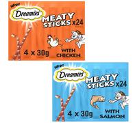Meaty Sticks 84 Pieces, Cat Treats Tasty Snacks with Delicious Chicken, Pack of 14 x(30g)