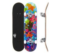8" x 32" Enuff Lost At Sea - Goldfish - Complete Skateboard - 7 Ply Maple Deck and Premium Components: Decade Pro Trucks, Super Soft 53mm XX Wheels, ABEC-7 Chrome Bearings, Skull Icon Grip Tape