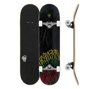 8" x 32" Enuff Three Tier Reloaded - Black - Complete Skateboard - 7 Ply Maple Deck and Premium Components: Decade Pro Trucks, 53mm XX Wheels, ABEC-7 Chrome Bearings, Skull Icon Grip Tape