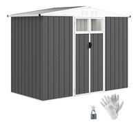 8 x 4 ft Garden Storage Shed, Outdoor Metal Shed