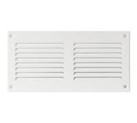 8" x 4" Inch / 200 x 100 mm (Outer) White Air Vent Cover - Steel Return Air Grilles - for Ceiling and Sidewall - HVAC - with Protection Screen Mesh (7.87 x 3.93 inch, White)