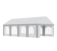 Outsunny 8 x 4m Party Tent - Marquee Gazebo with Sides - Windows and Double Doors | TJ Hughes
