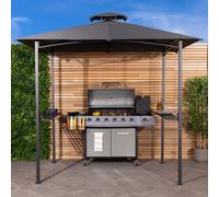 8 x 5 Ft Steel Gazebo - Grey