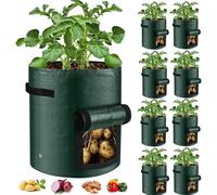 8 X 5 Gallon 23X28Cm Large Potato Grow Bags Bag Tomato Bag Planter Grow Your Own Vegetable Sack