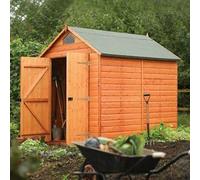 8 x 6 Feet Security Shed - L246 x W194.5 x H232 cm Rowlinsons Brown One Size