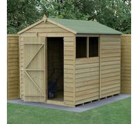 8 x 6 Forest 4Life Overlap Apex Wooden Shed With Installation