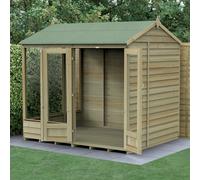 8 x 6 Forest 4Life Reverse Apex Summerhouse Pressure Treated - 25 Year Guarantee With Installation