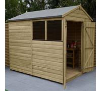8 x 6 Forest Beckwood Apex Shed Shiplap Double Doors 25yr Guarantee With Installation