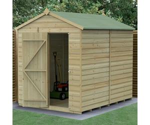 8 x 6 Forest Beckwood Apex Shed Shiplap Windowless 25yr Guarantee