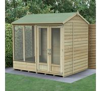 Beckwood Reverse Apex Summerhouse 8x6 - Installation Included / Without Base