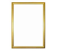 8" x 6" Gold Colour Budget Picture/Photo/Poster frame - With an MDF backing board- Ready to hang or stand