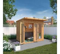 Mercia 8 x 6 Maine Summerhouse, Brown