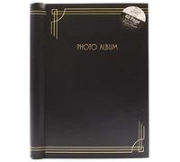 8” x 6” Size Photo Album Self Adhesive 40 Pages Red and Black Colour For Memory Record, DIY and Home (Black)
