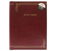 8” x 6” Size Photo Album Self Adhesive 40 Pages Red and Black Colour For Memory Record, DIY and Home (Red)