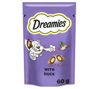 Dreamies Cat Treats, tasty snacks with tempting duck, 60 g