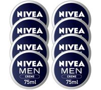 8 x 75ml NIVEA Men Cream Moisturiser Face Body Hands Hydrating Skin Care