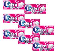 8 x 7pcs Extra Refreshers Bubblemint Sugarfree Chewing Gum Handy Box