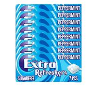 8 x 7pcs Extra Refreshers Peppermint Sugarfree Chewing Gum Handy Box