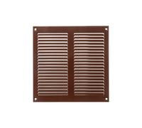 8" x 8" Inch / 200 x 200 mm Brown Air Vent Cover - Steel Return Air Grilles - for Ceiling and Sidewall - HVAC - with Insect Protection Screen (7.87''x7.87'' Inch, Brown)