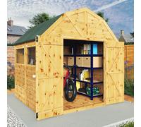 8 x 8 Mercia Premium Shiplap Dutch Barn Shed