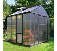 Palram Canopia Glory Aluminium Apex Greenhouse with Polycarbonate Panels - 8 x 8ft