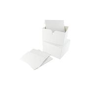 8" x 8" x 5" Deep White G Style Cake Box with Removable Lid (Pack of 10)