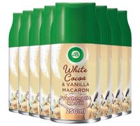8 x Air Wick Freshmatic White Cocoa & Vanilla Macaron Refill Air Freshener 250ml