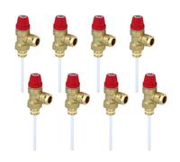 8 X Altecnic Caleffi Temperature & Pressure Relief Valve 1/2" 7 Bar 90 Degreec 309470 (Eight Pack)