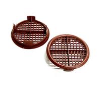 8 x Brown Plastic 70mm Round Soffit Air Vents/UPVC Push Fit Eaves Disk Fascia