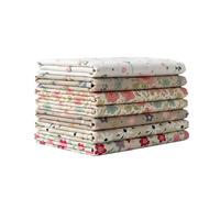 8 x Charming Ditsy Petite Florals Pattern Fabric Fat Quarters Bundle Polycotton Cotton Velvet by The Metre Digital Print Half Yard Cut Quilt Stitching Sewing Craft Patchwork S23