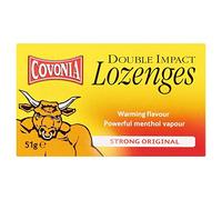 8 x Covonia Double Impact Lozenges Strong Original 51g