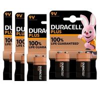 8 x Duracell 9V PP3 PLUS POWER BATTERIES SMOKE ALARM MN1604 LR22 LONG LASTING