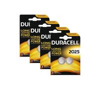 8 x Duracell CR2025 3V Lithium Coin Cell Battery 2025, DL2025, BR2025, SB-T14