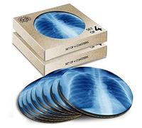 8 x Eco Boxed Cork Coasters - Chest X-Ray Hospital Doctor Nurse Surgeon Drink Cup Mug Glass Table Mat #44576