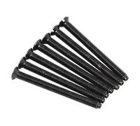 8 x Electrical Black Screws for Light Plug Socket Boxes Steel 3.5 x 75mm