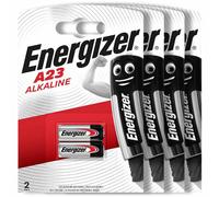 8 x Energizer Alkaline A23 batteries 12V E23A GP23A MN21 V23GA Alarm Pack of 2