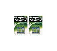 8 X Energizer Rechargeable Universal AAA 500mAh Batteries