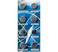 8 x Eunicell AG10 LR54 LR1130 189 389 389A 390 SR1130 L1130 Alkaline Button Cell Batteries