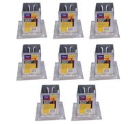 8 x Fence Post Holder 100mm posts Support Bolt Down Shoe Anchor Wedge Grip Galvanised for 100mm x 100mm posts (4") Eliza Tinsley Swiftpost, Pack of 8