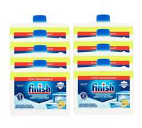 8 X Finish Dishwasher Cleaner Lemon Sparkle 250Ml Deep Cleans Grease & Limescale