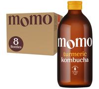 8 x Fresh 330ml Bottles MOMO Kombucha Drink Organic - Kombucha Tea Probiotic Drink - Turmeric