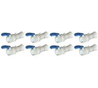 Gewiss GW62004H Straight Connector HP - IP44/IP54 - 2P+E 16A 200-250V 50/60Hz - Blue - 6H - Screw Wiring